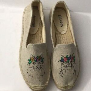 NWOB Soludos-Spirit Animal Smoking Slippers-7US Sand